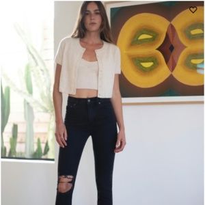 Reformation Liza High Rise Straight Long Jeans